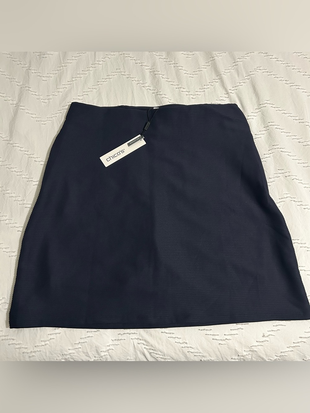 Chico’s  Women’s Zenergy UPF Skort Navy Rib Golf Tennis Skirt Sz 4 /Chicos 0 NEW